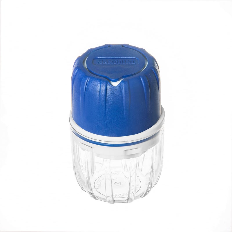 MAXGRIND Pill Crusher and Pill Grinder - Pill Crusher for Small or Large Pills and Vitamins to Fine Powder, Pill Pulverizer Grinder, Medicine Grinder with Medicine Cup, Pill Storage (Blue) - Image 2